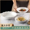 Imitation porcelain round plates, melamine plates, white vegetable plates, buffet plates, hot pot tableware, commercial plates, plates, household Application Scenario